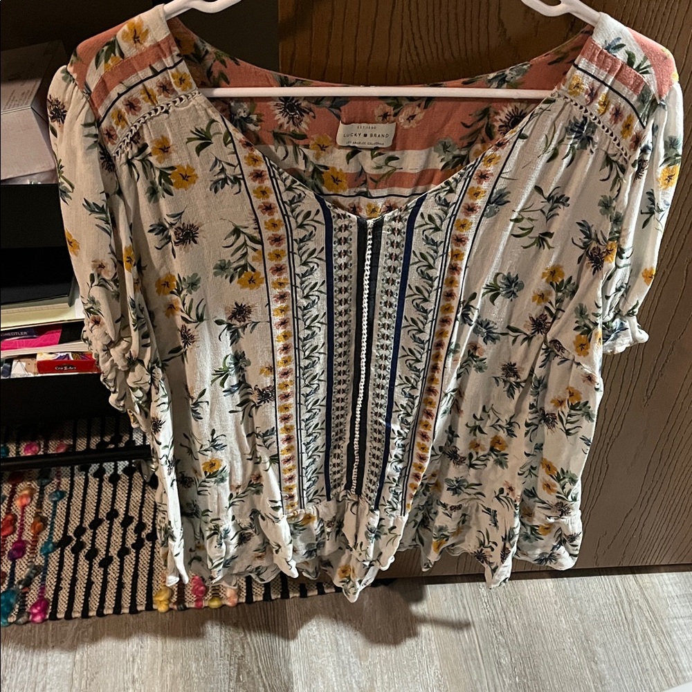 Lucky Brand Multicolor Floral Top